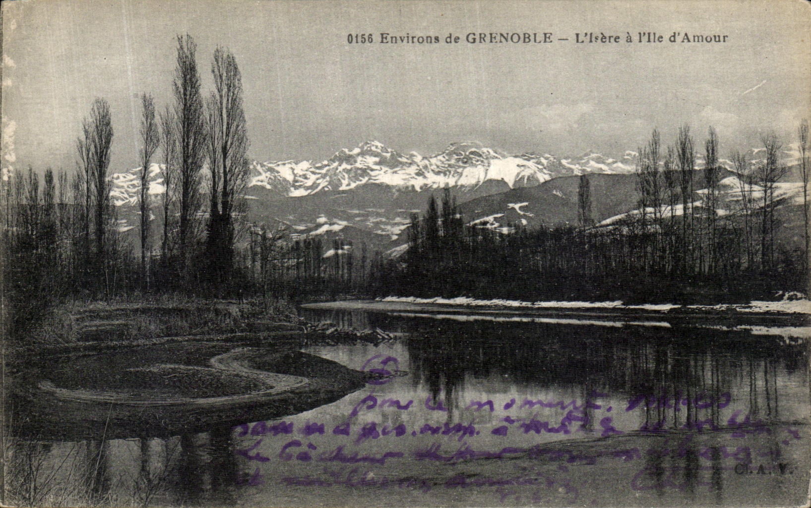 VINTAGE POSTCARD Surroundings of Grenoble L isere ad interim D Love