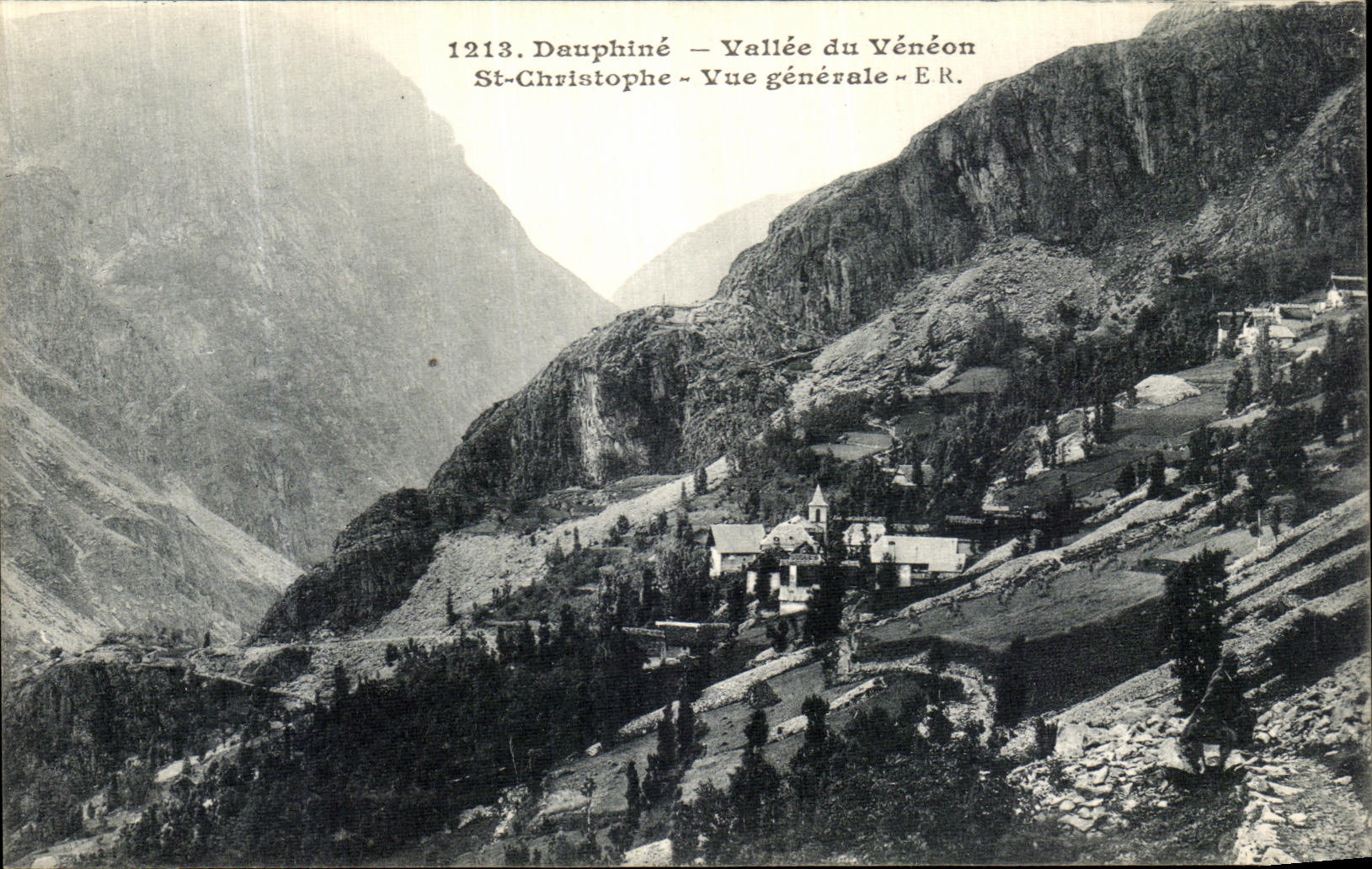 CPA Dauphine Vallee du Veneon St Christophe Vue Generale 
