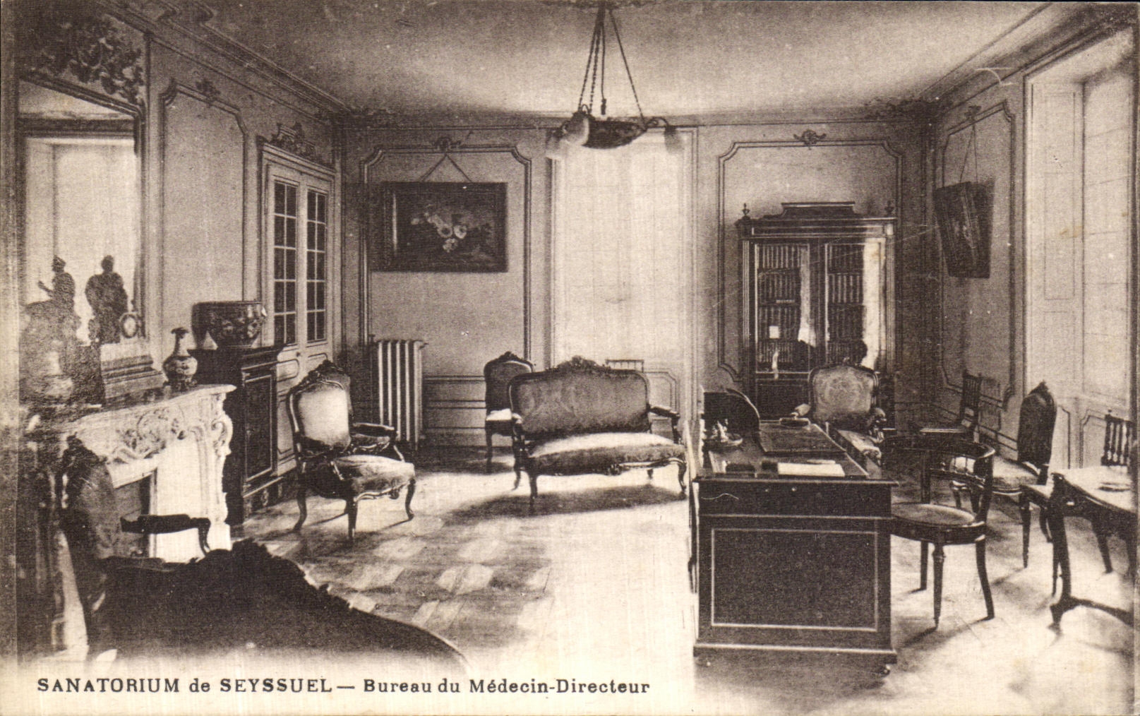 CPA Sanatorium de Seyssuel Bureau du Medecin Directeur