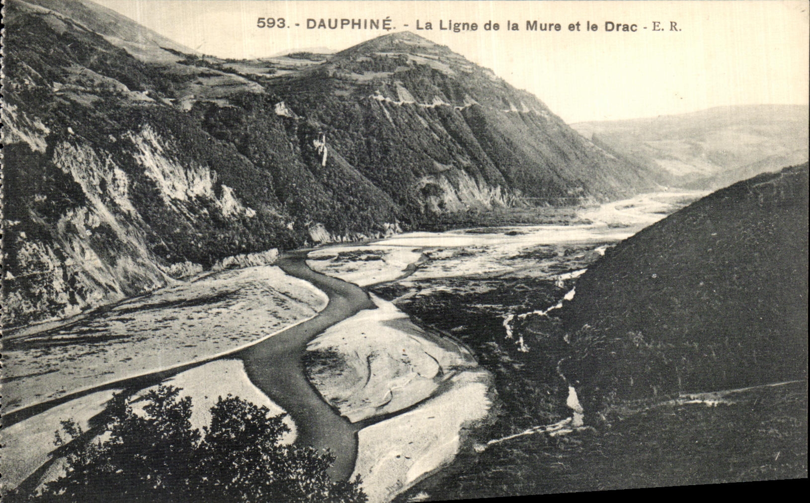 CPA Dauphine La Ligne de la Mure et le Drac