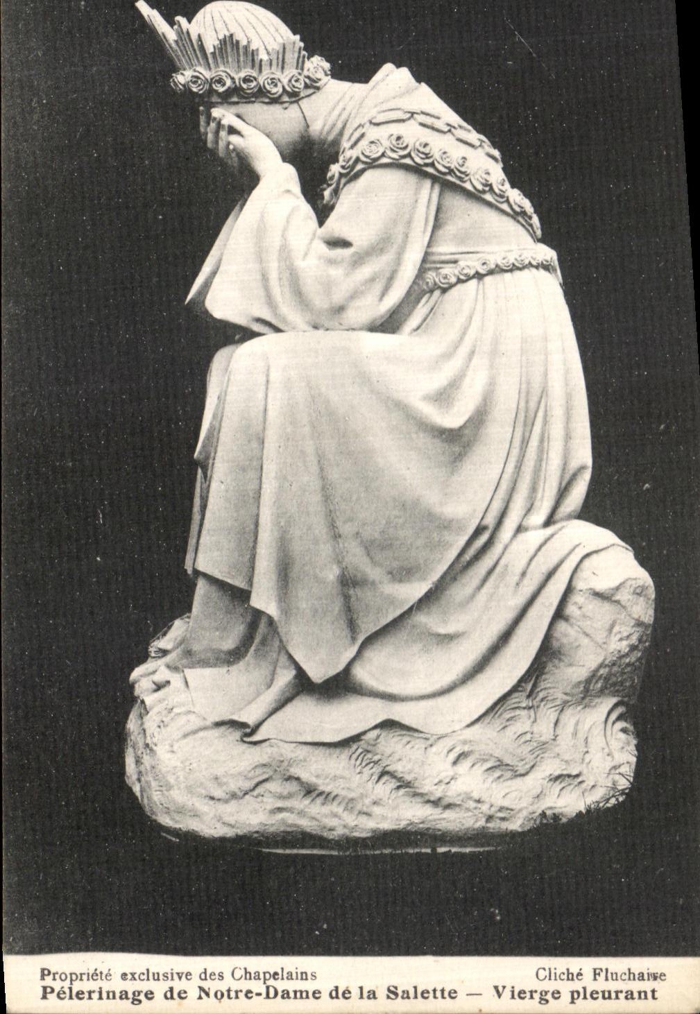 CPA Pelerinage de Notre Dame de la Salette Vierge pleurant