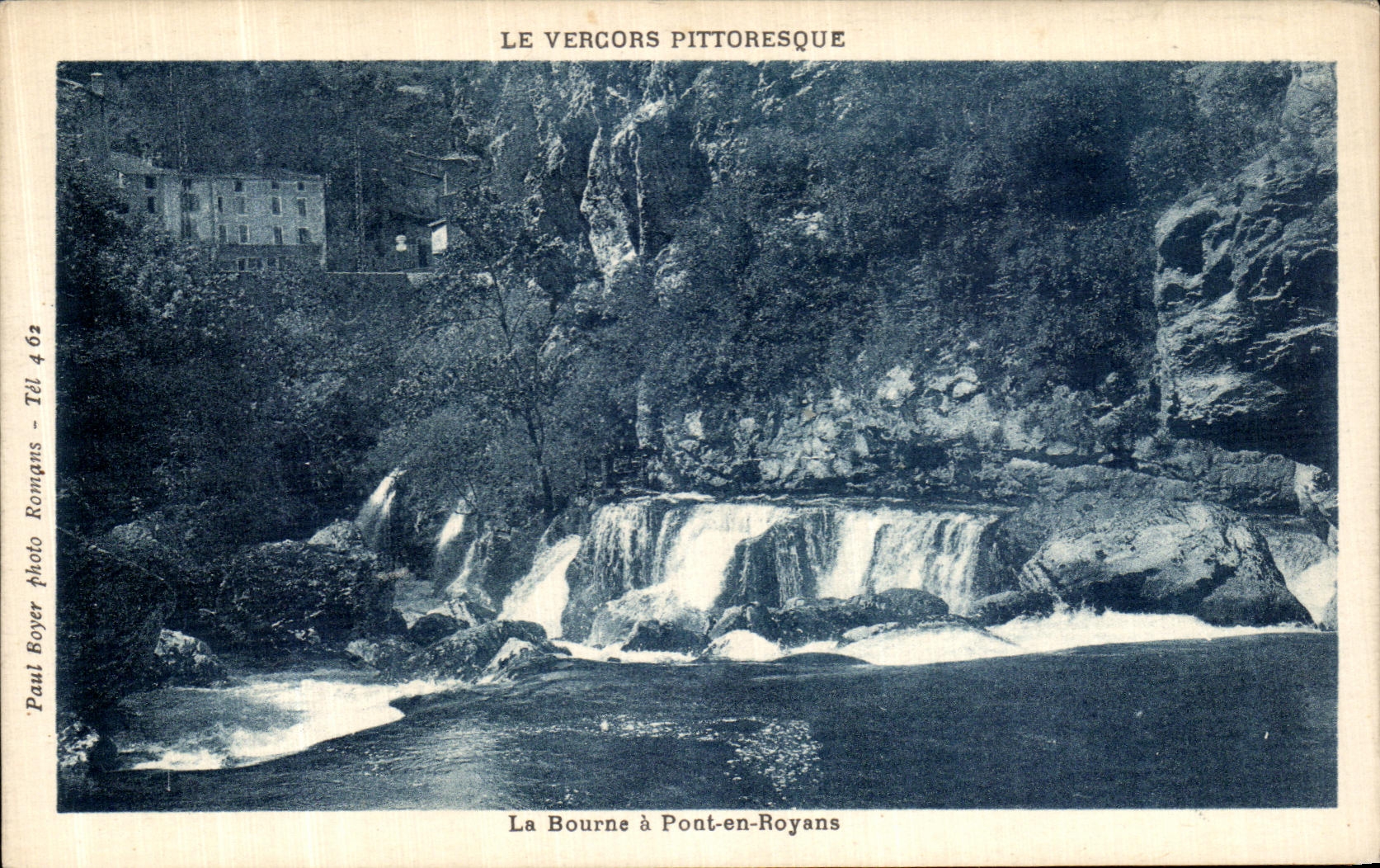 La POSTAL Vercors Pittoresque Bourne de la VENDIMIA tiene Pont en Royans