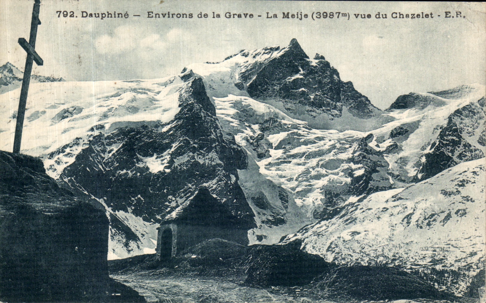 CPA Le Dauphine Environs de la Grave La Meije Vue du Chazelet