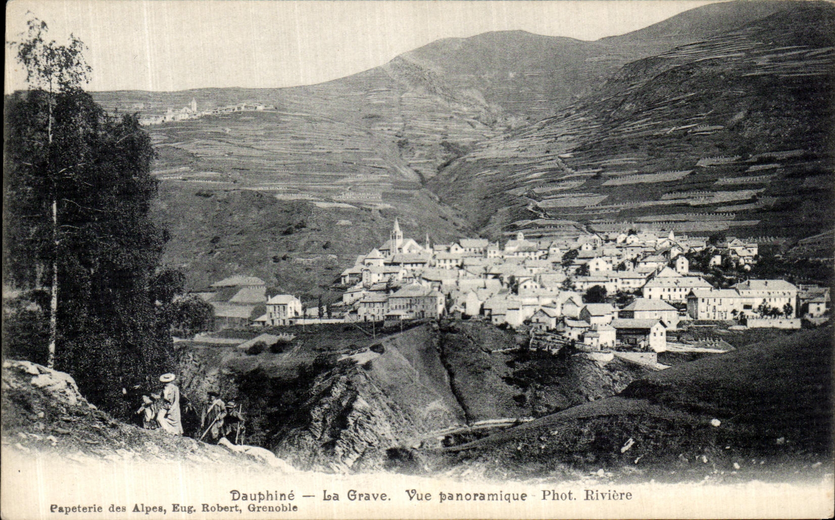 CPA Dauphine La Grave Vue panoramique