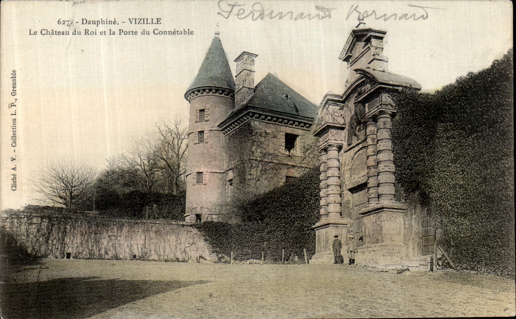 VINTAGE POSTCARD Dauphine Vizille the Castle of the King and the Gate of the Constable