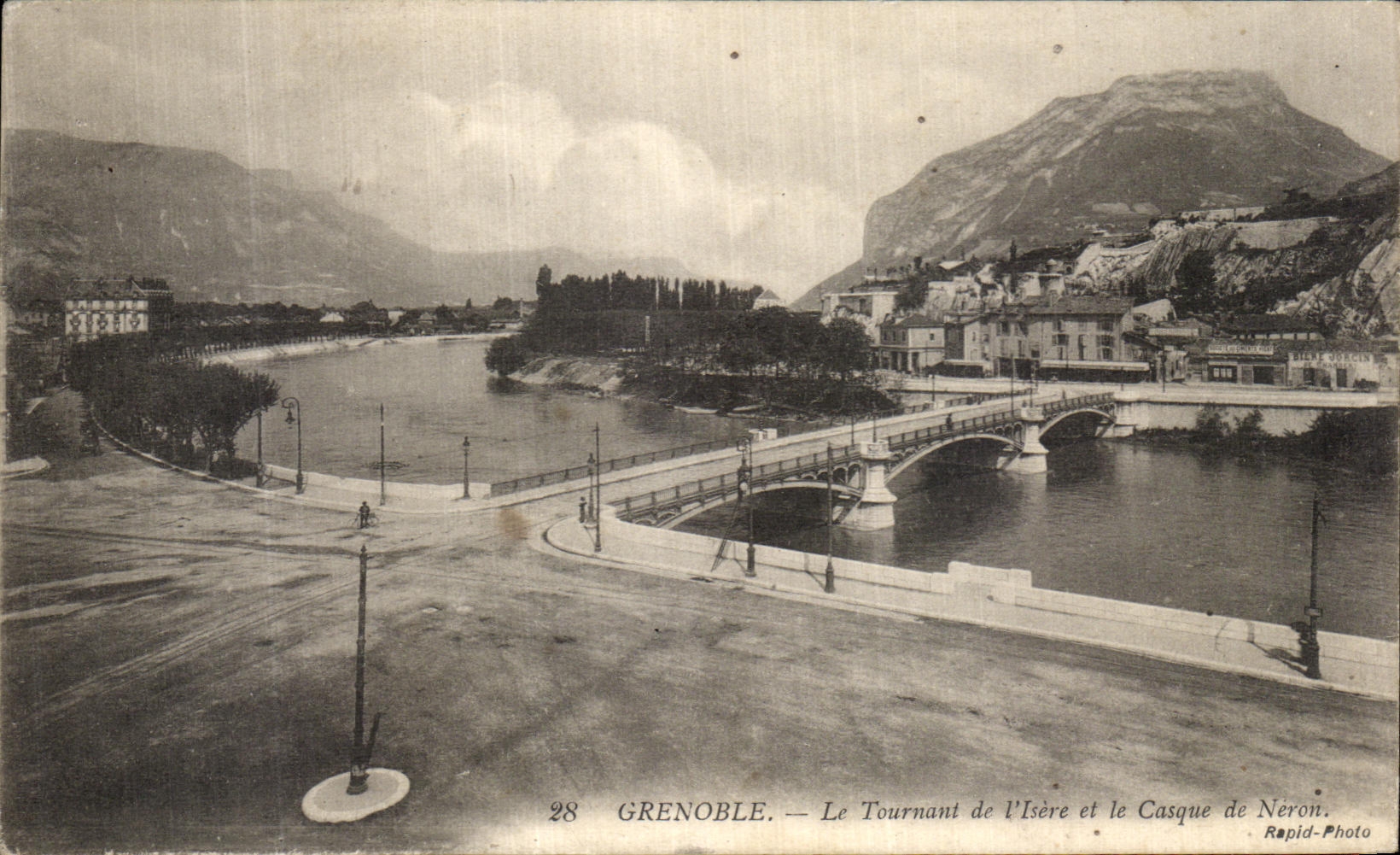 VINTAGE POSTCARD Grenoble Tournaut of and the Helmet of Neron