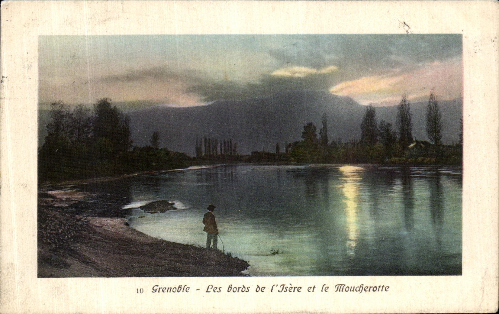 VINTAGE POSTCARD Grenoble Edges of L Isere and Moucherotte