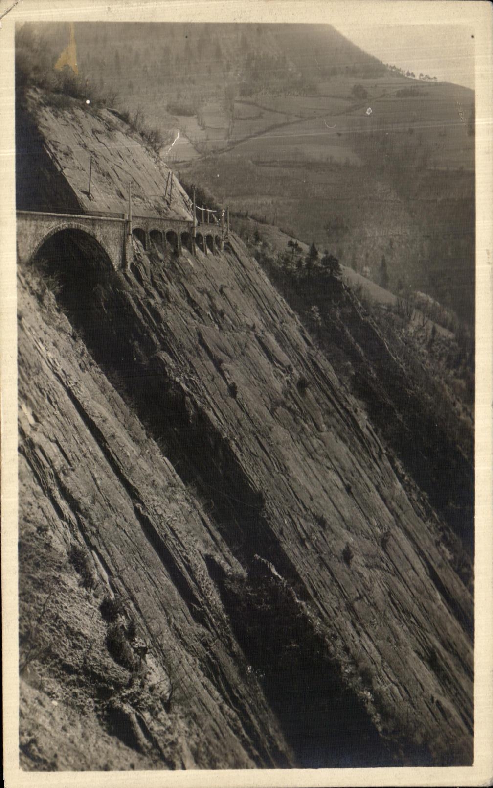 CARTE PHOTO Pont pres de Grenoble