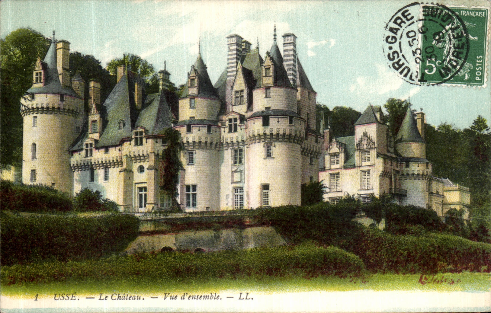 CPA Usse Le Chateau Vue D Ensemble 