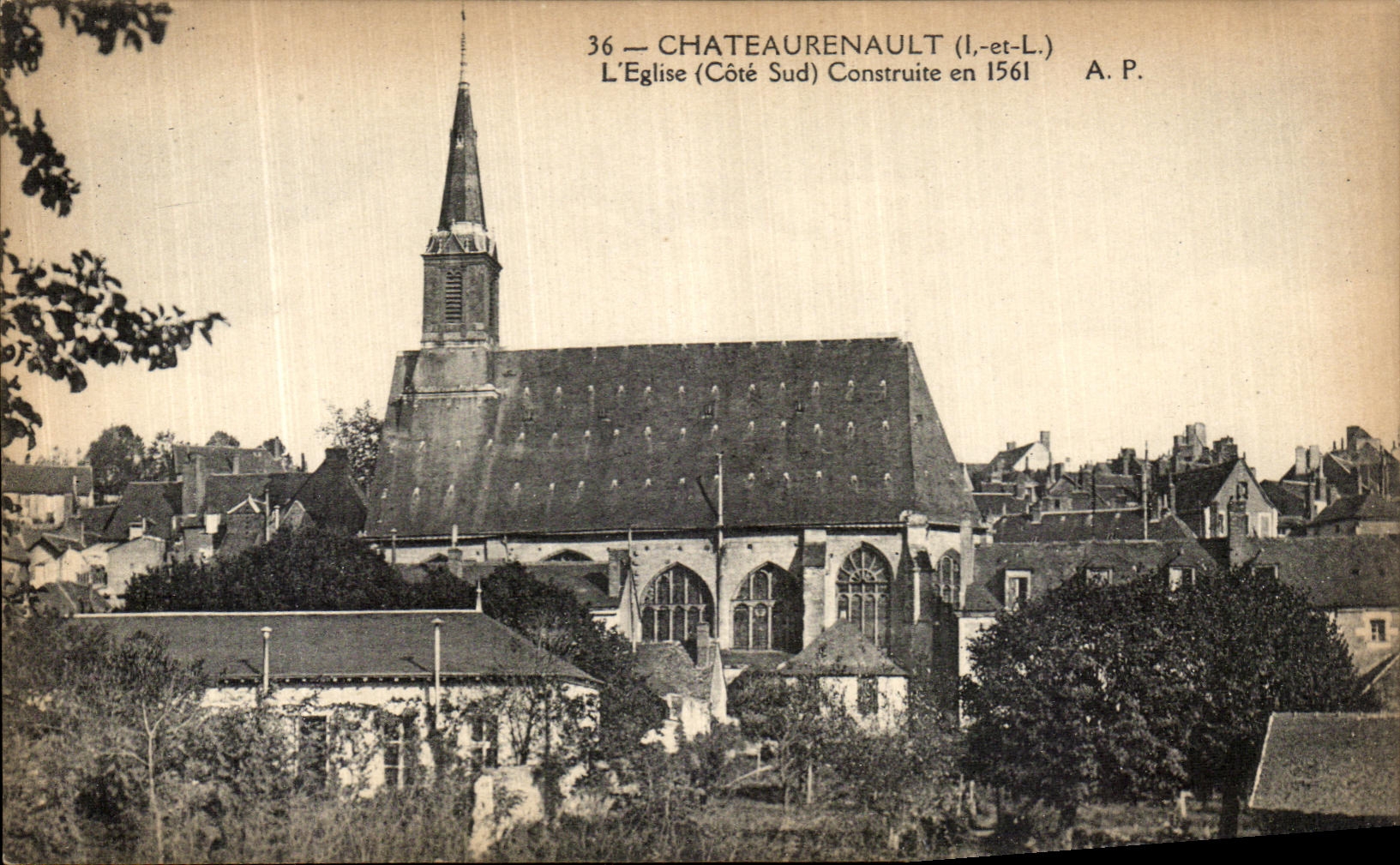 CPA Chateaurenault Vue Generale