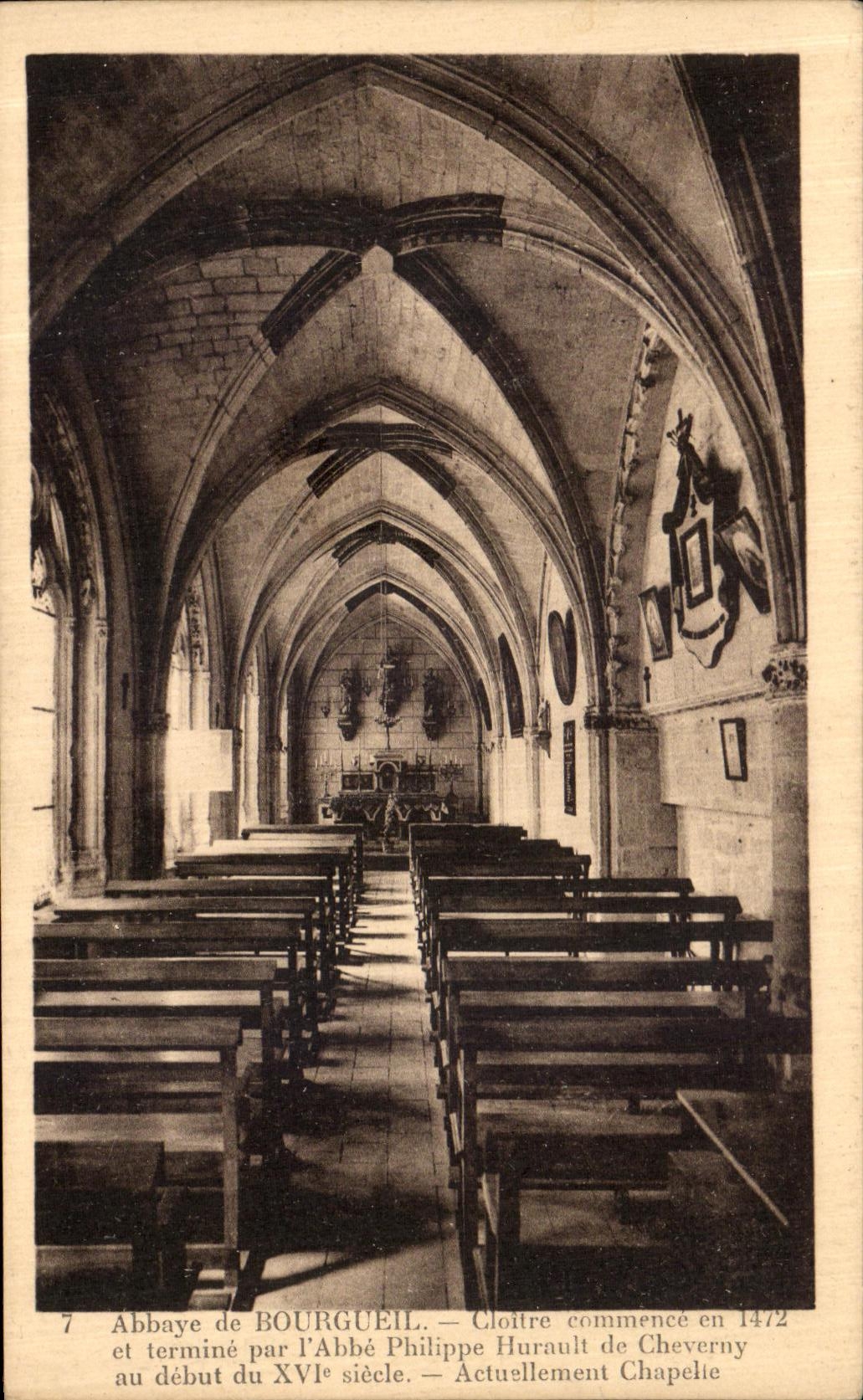 CPA Bourgueil Abbaye Chapelle