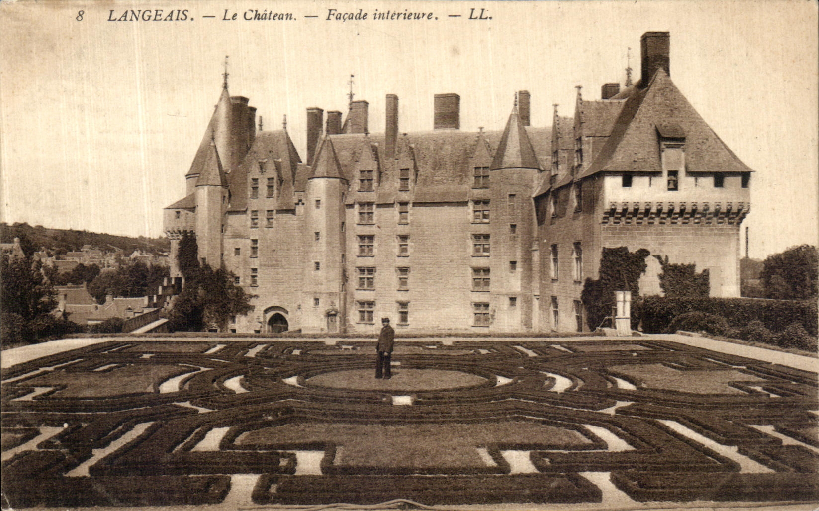 CPA Langeais Le Chateux Facade Interieure 