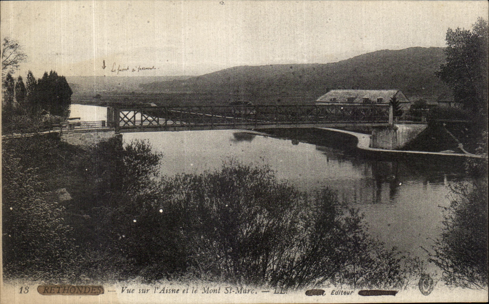 CPA Rethondes Vue Sur l Aisne Mont St Marc