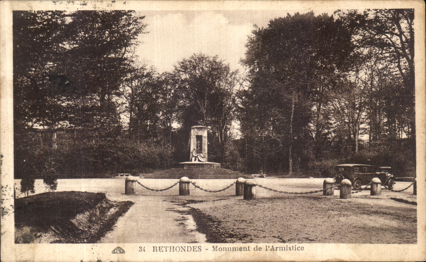 CPA Rethondes Monument de l Armistice Militaria