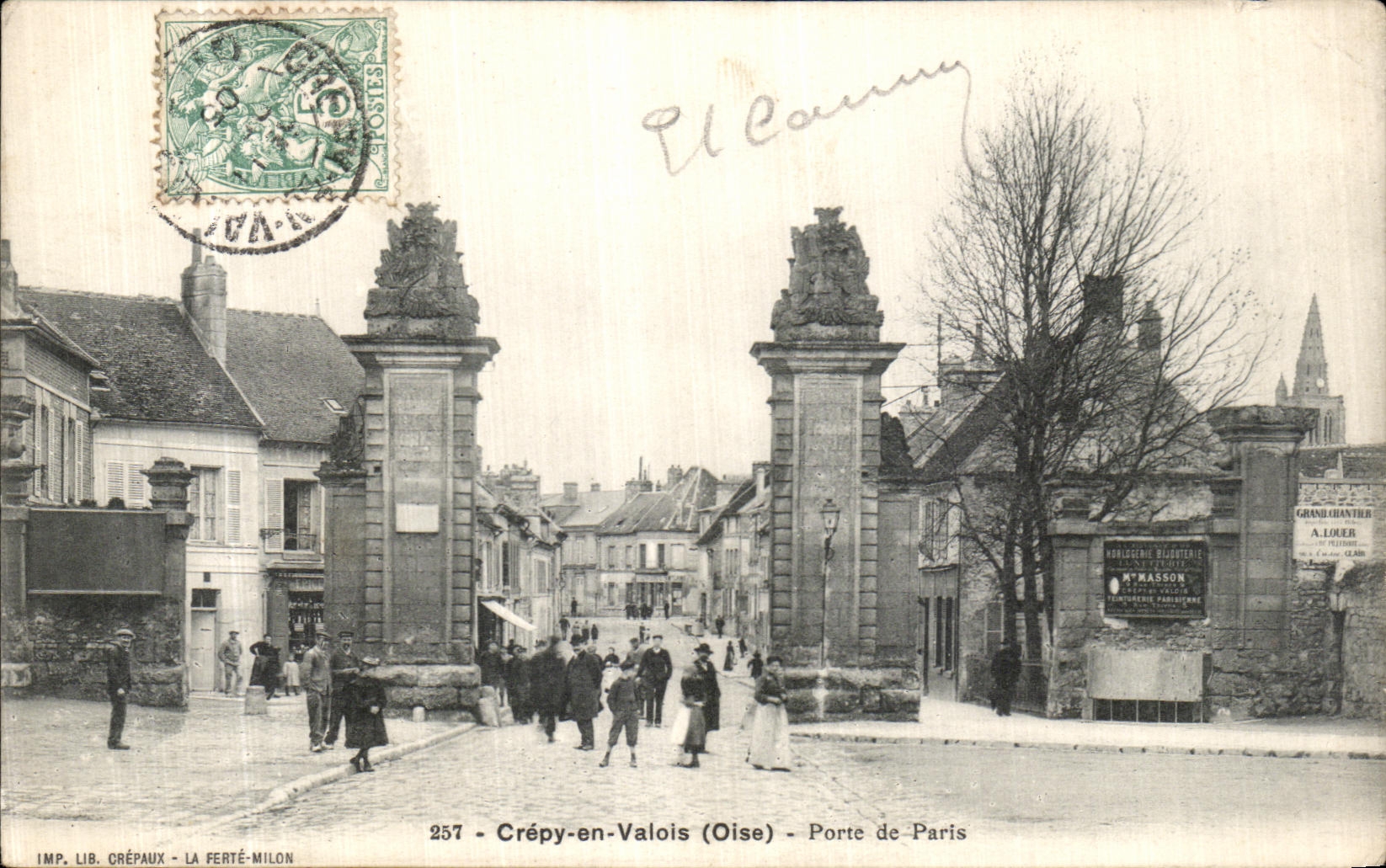 CPA Crepy En Valois Porte de Paris 