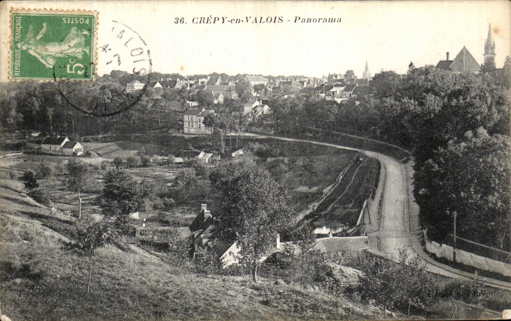 CPA Crepy en Valois Panorama