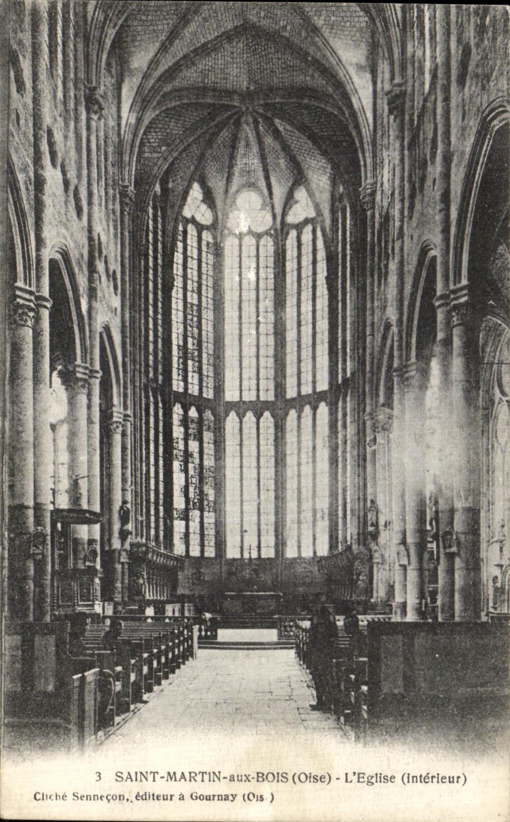 POSTAL Martin santo de la VENDIMIA con L de madera iglesia