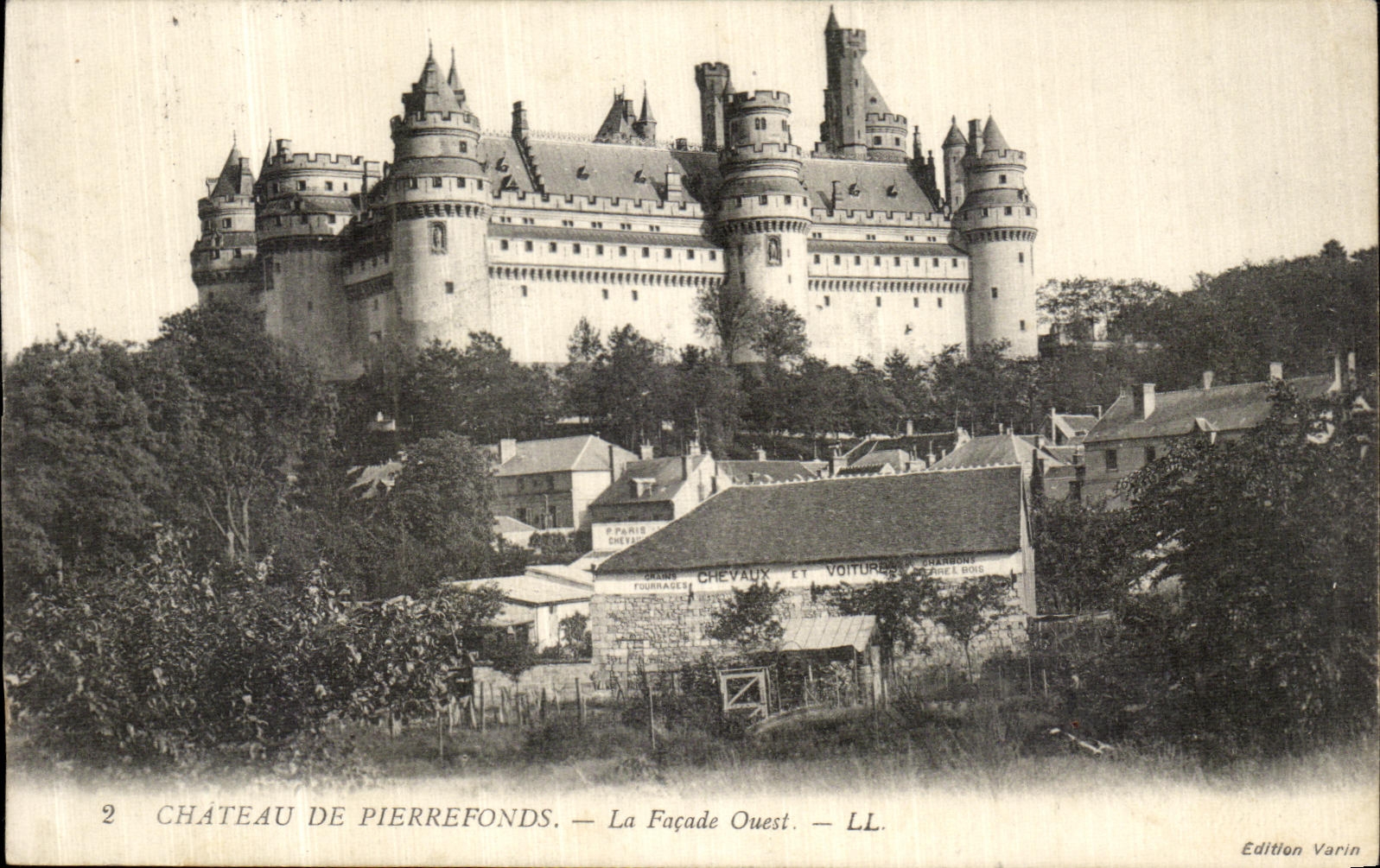 CPA Le Chateau Pierrefonds La Facade Ouest