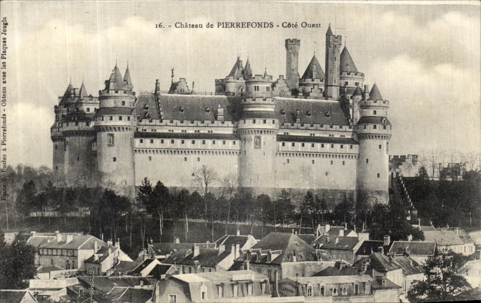 CPA Chateau de Pierrefonds Cote Ouest