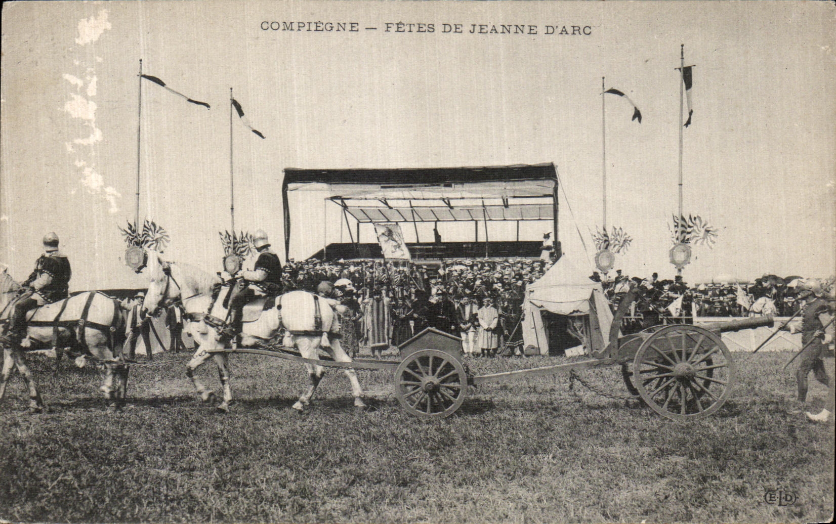 VINTAGE POSTCARD Compiegne Festivals Of Jeanne D Arc