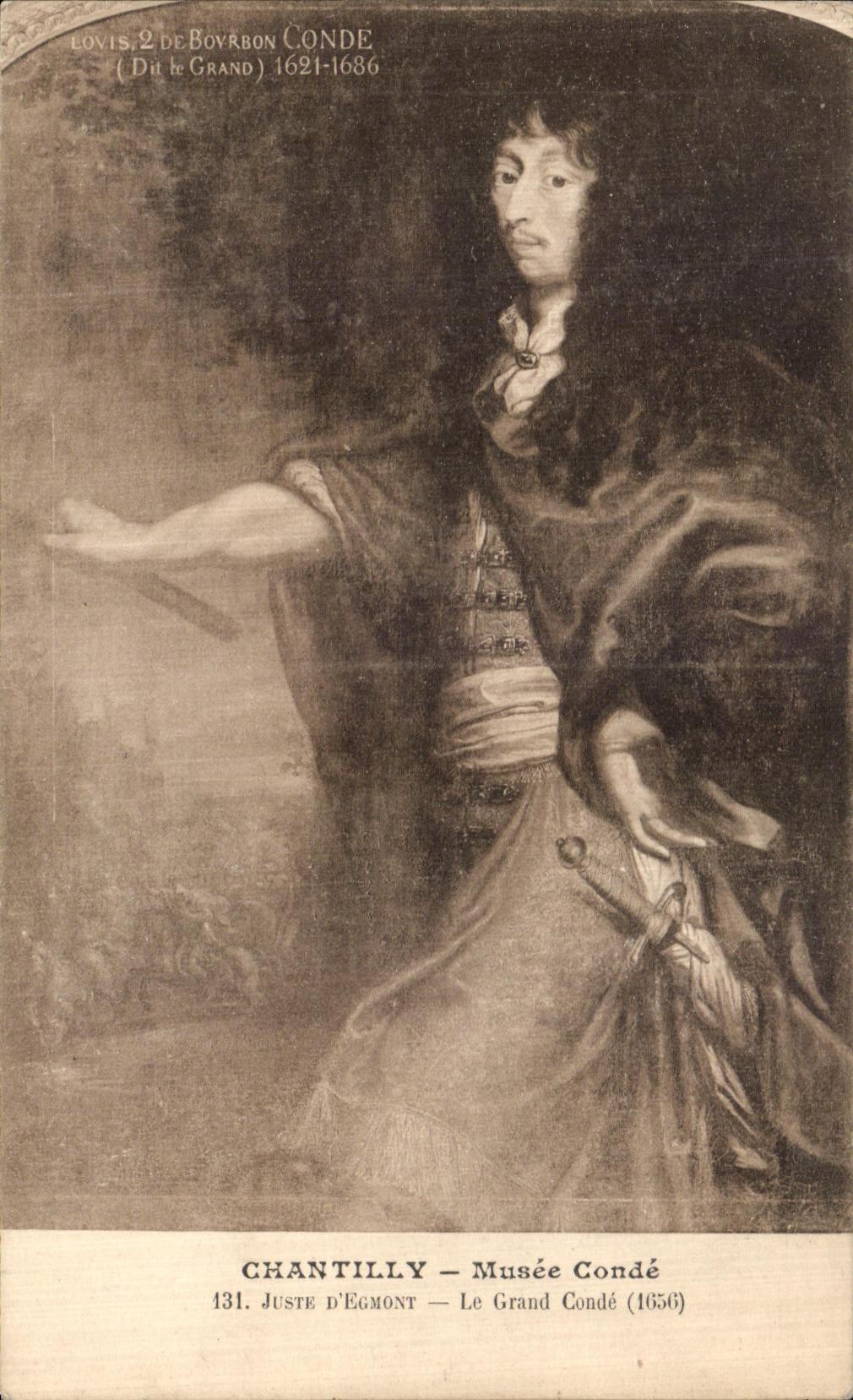 CPA Chantilly Musee Conde Juste d Egmont Le Grand Conde