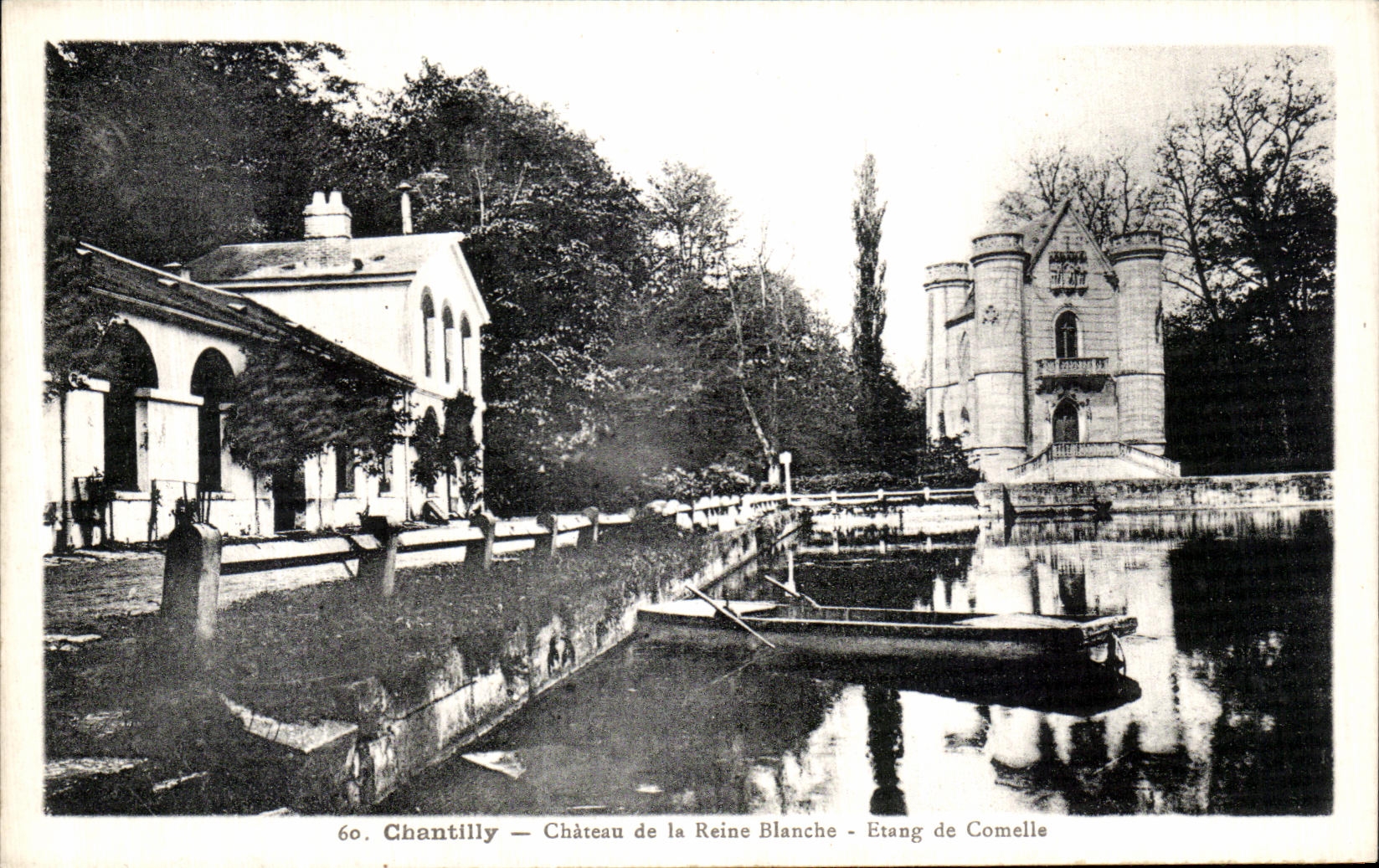 CPA Chantilly Chateau de la Reine Blanche Etang de Comelle