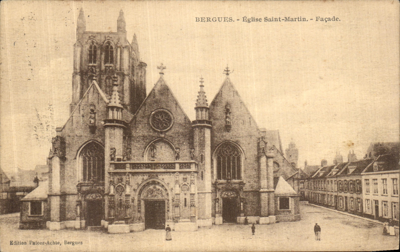 CPA Bergues Eglise Saint Martin Facade 