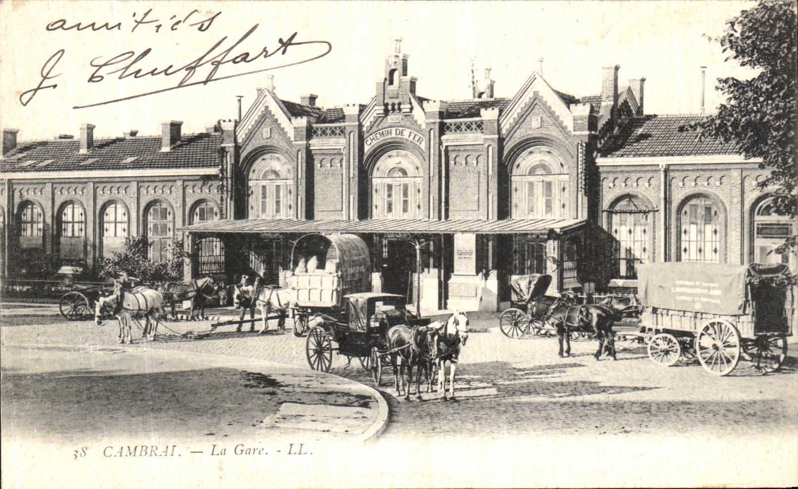 CPA Cambrai La Gare 