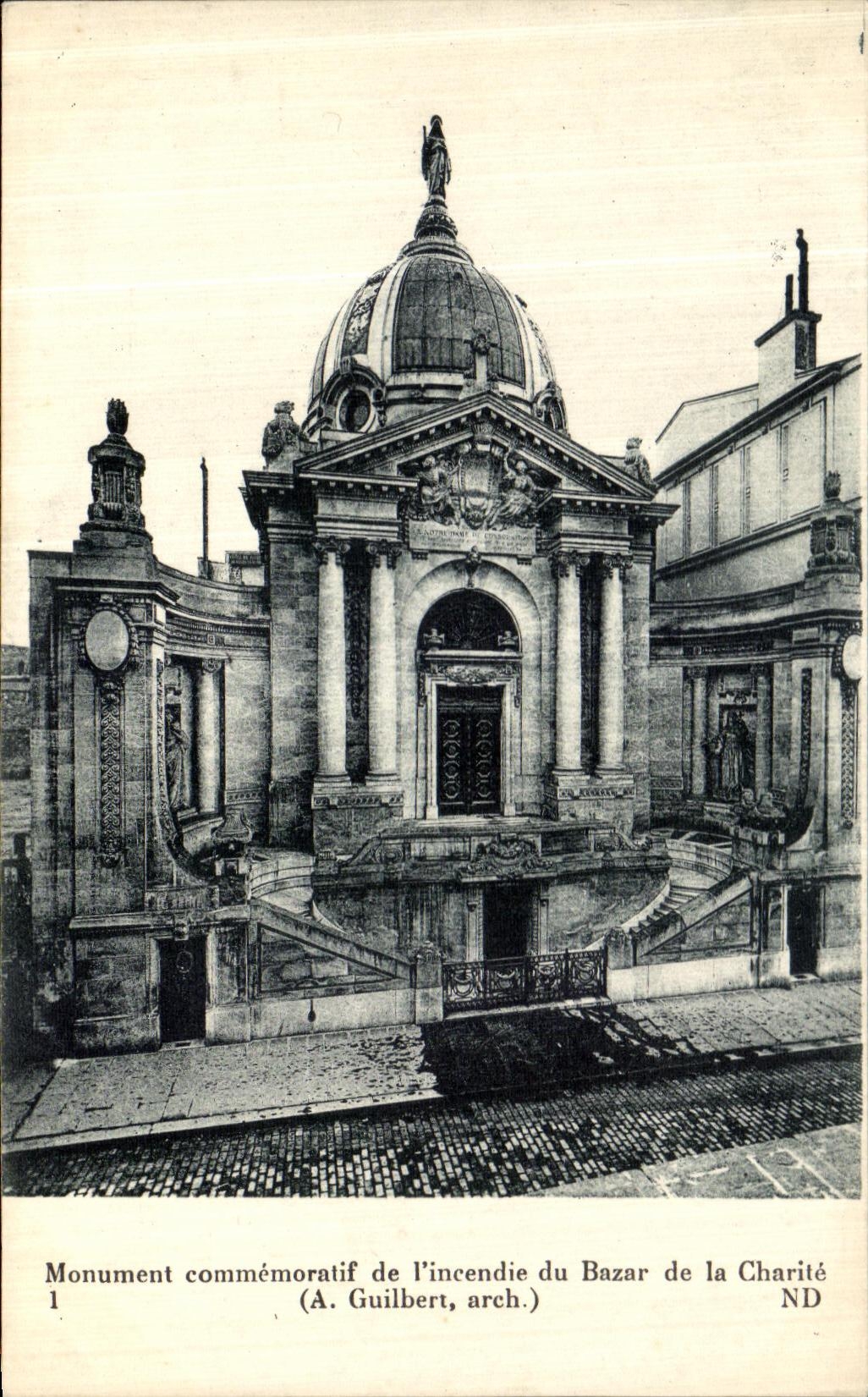 VINTAGE POSTCARD Charity Memorial of L sets fire to Bazaar of Charity