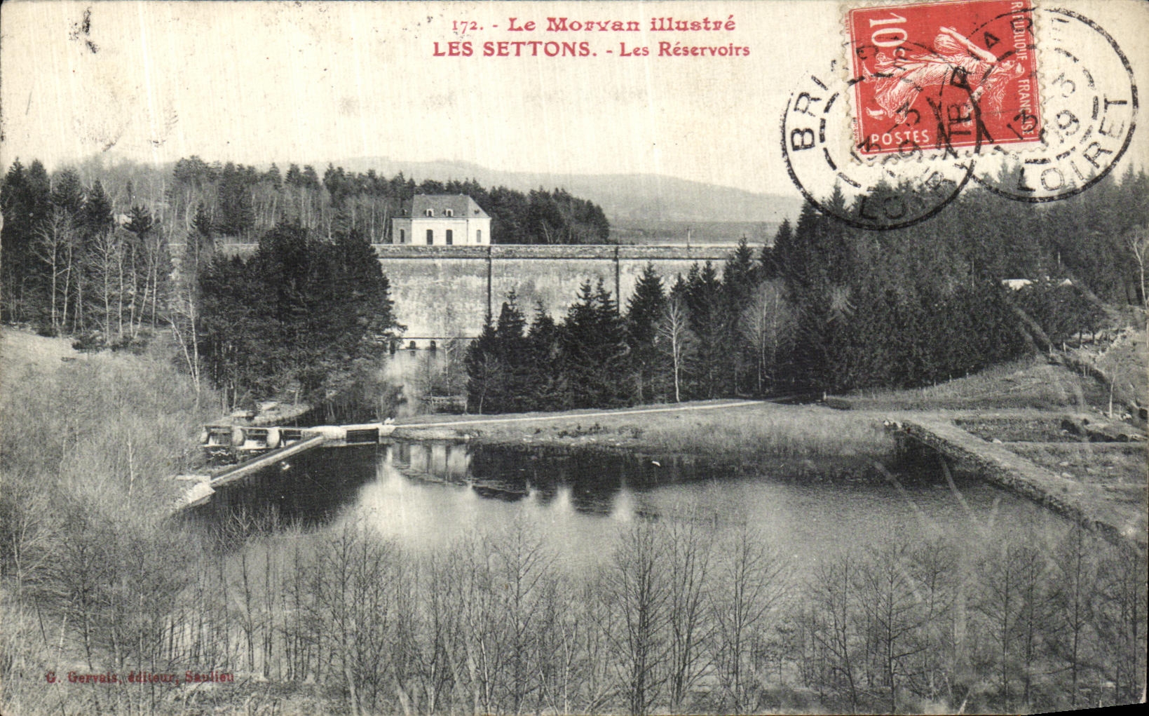 VINTAGE POSTCARD Morvan Illustrates Settons Reservolrs