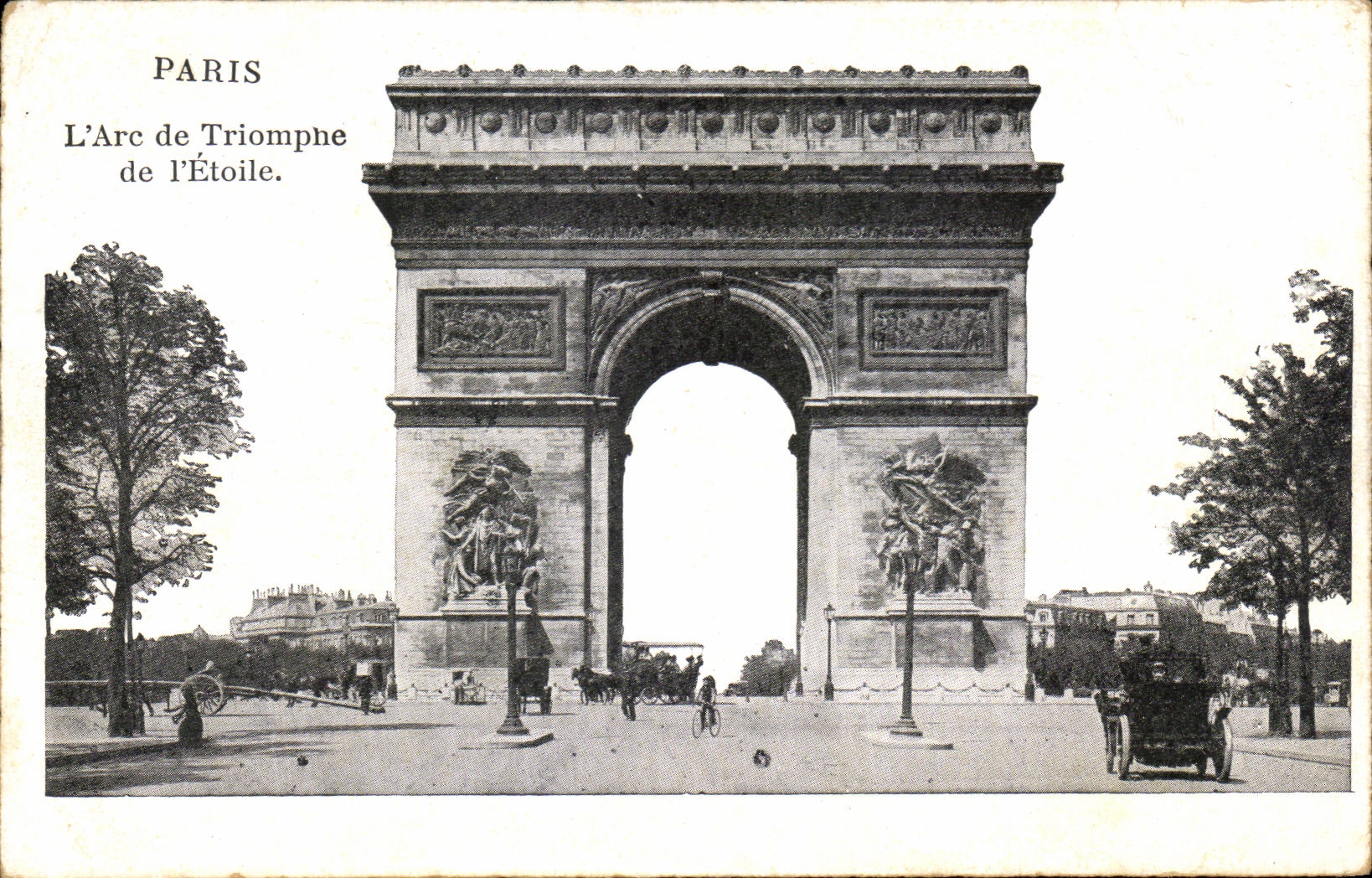 CPA Paris L Arc de Triomphe de L Etoile