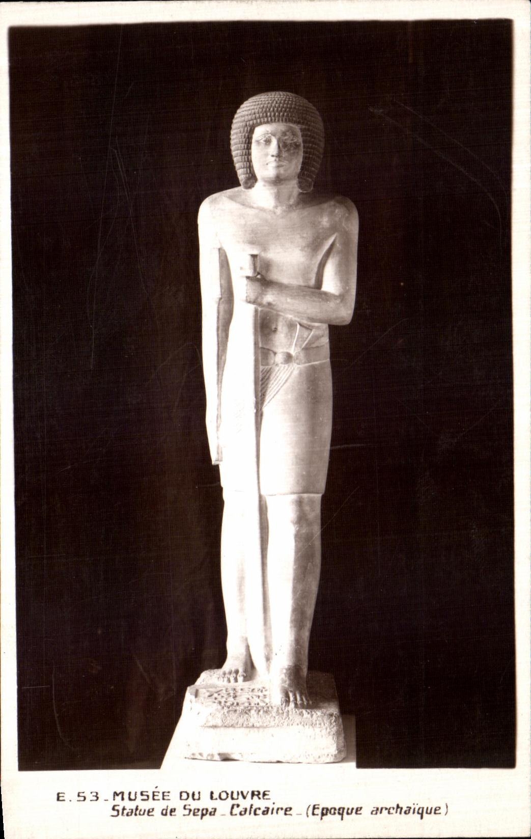 POSTAL Paris Musee de la VENDIMIA de las reglas de la lumbrera de Sepa Calcaire Egipto