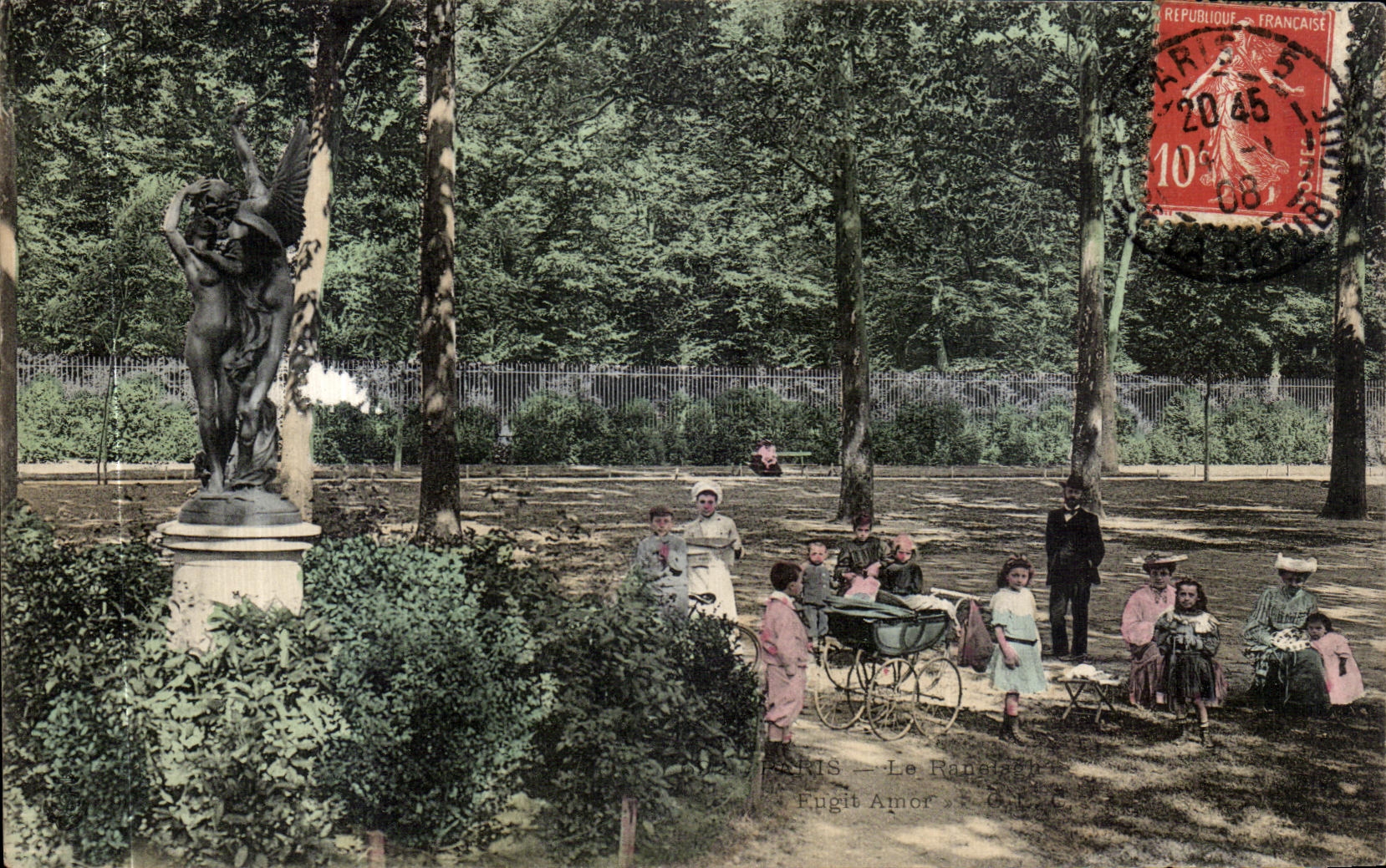 VINTAGE POSTCARD Paris Ranelagh Children