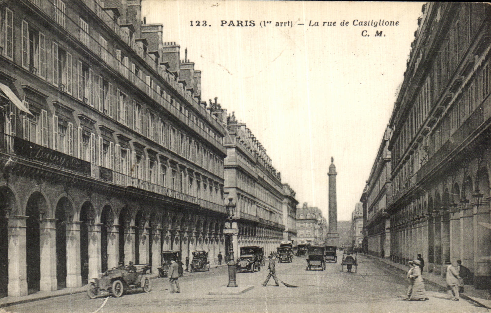 CPA Paris La rue de Castiglione