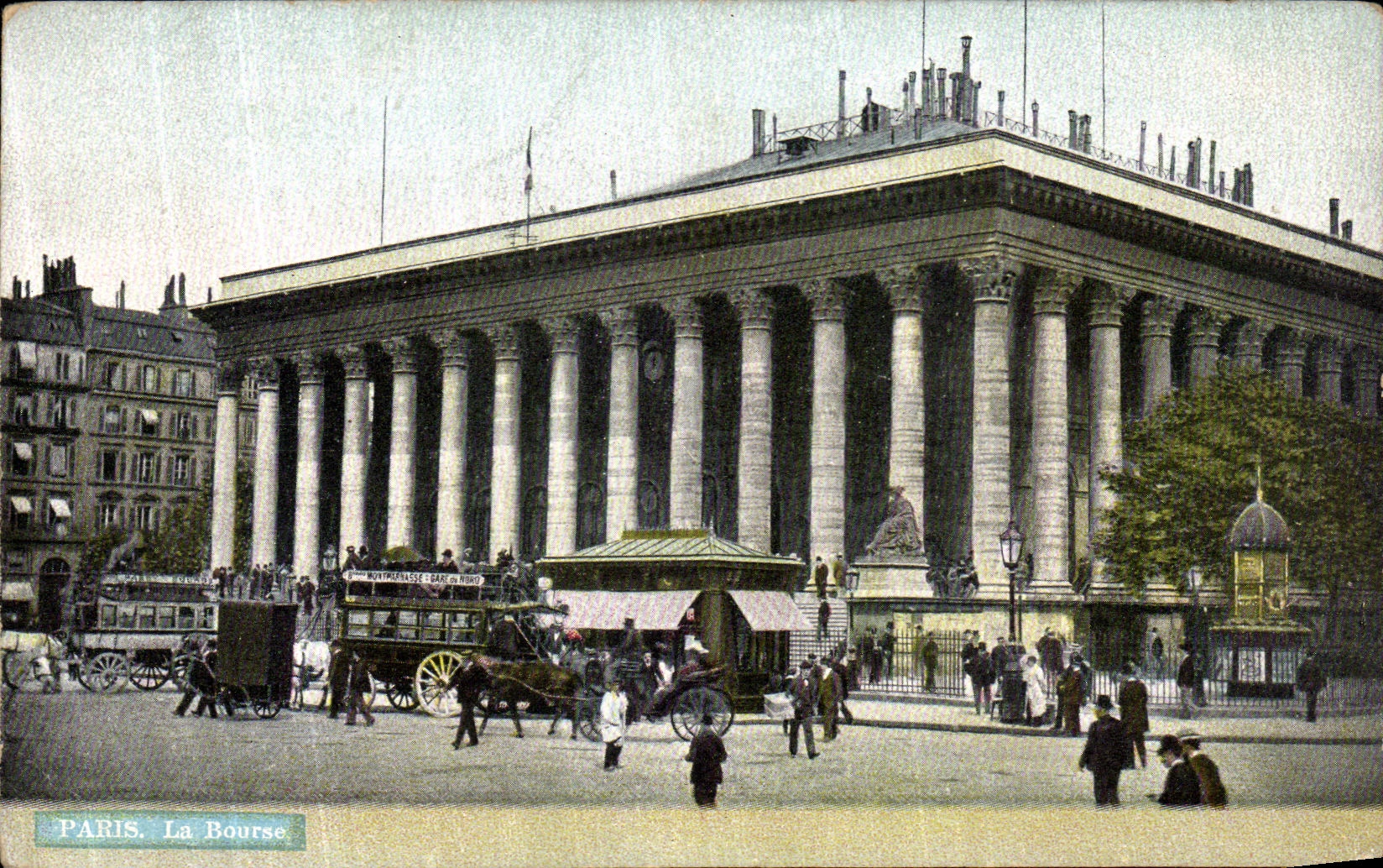 VINTAGE POSTCARD Nice the Stock Exchange