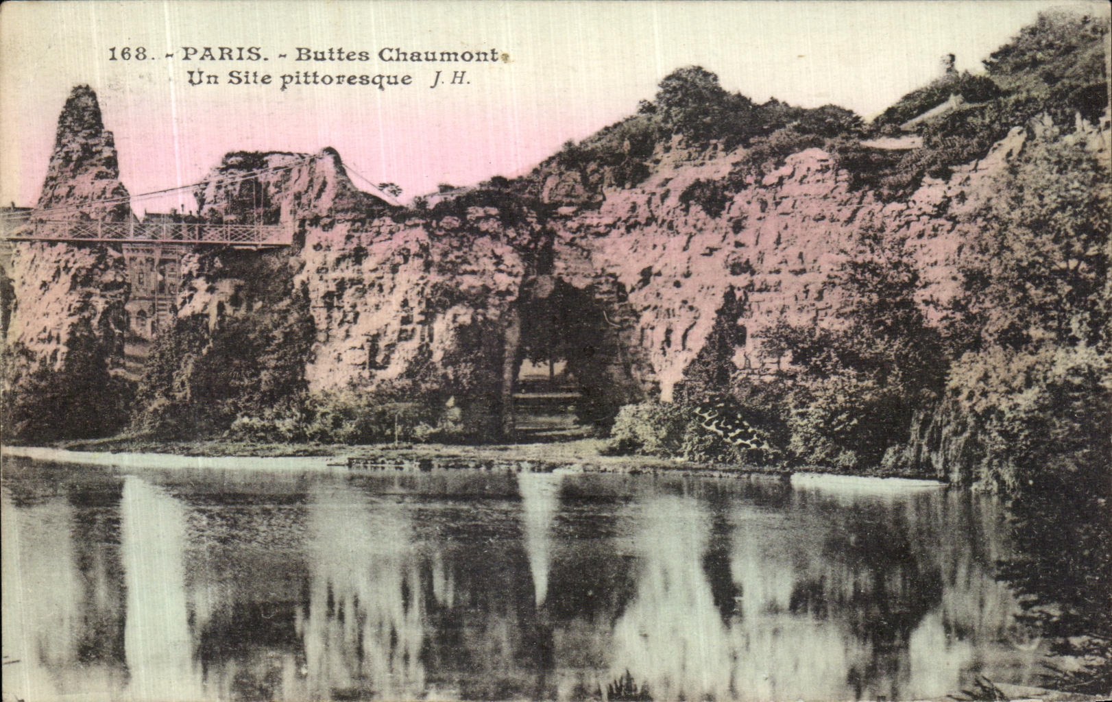 VINTAGE POSTCARD Paris Chaumont Hillocks a Picturesque Site