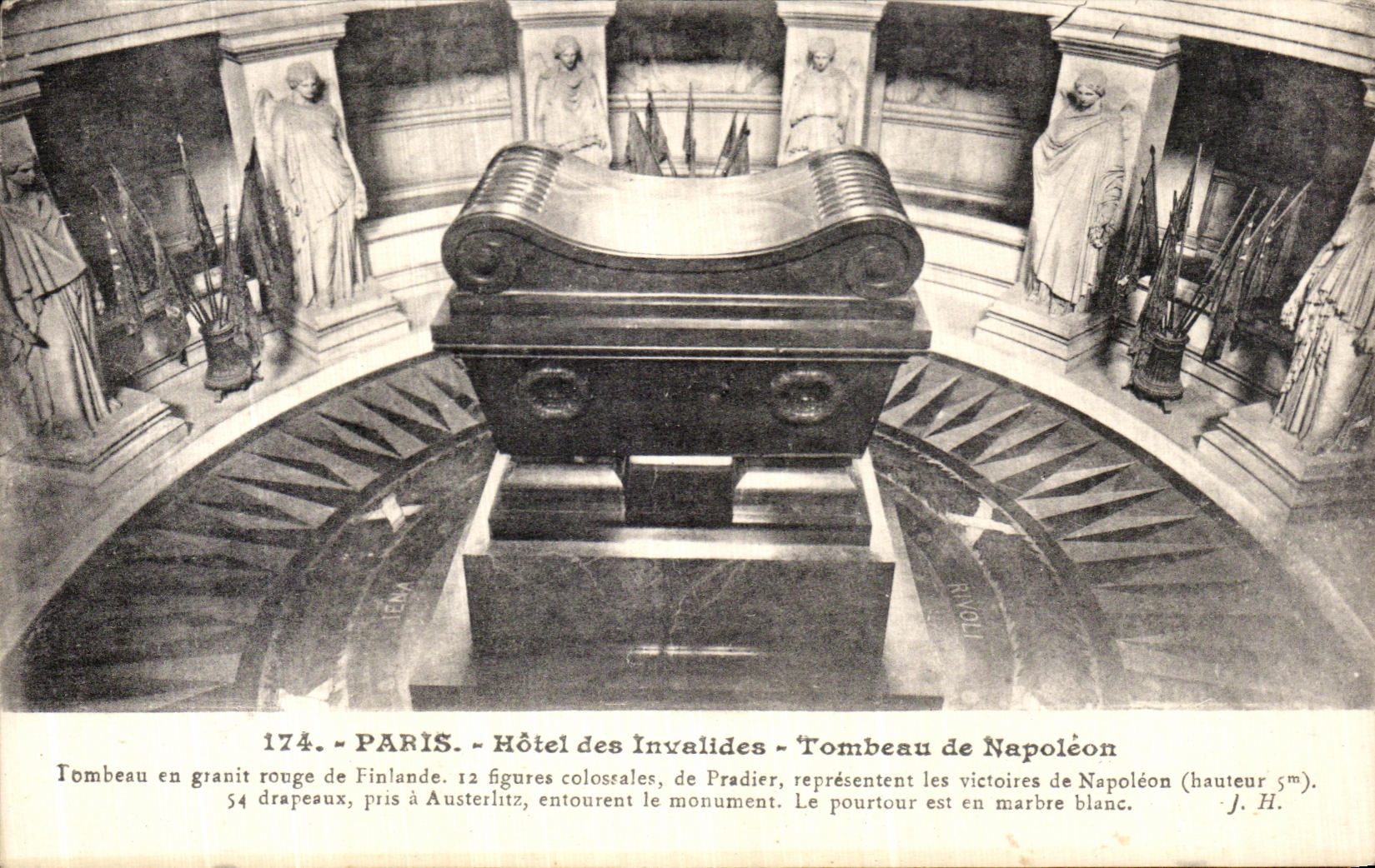 VINTAGE POSTCARD Paris Hotel Invalids Tomb of Napoleon 1st