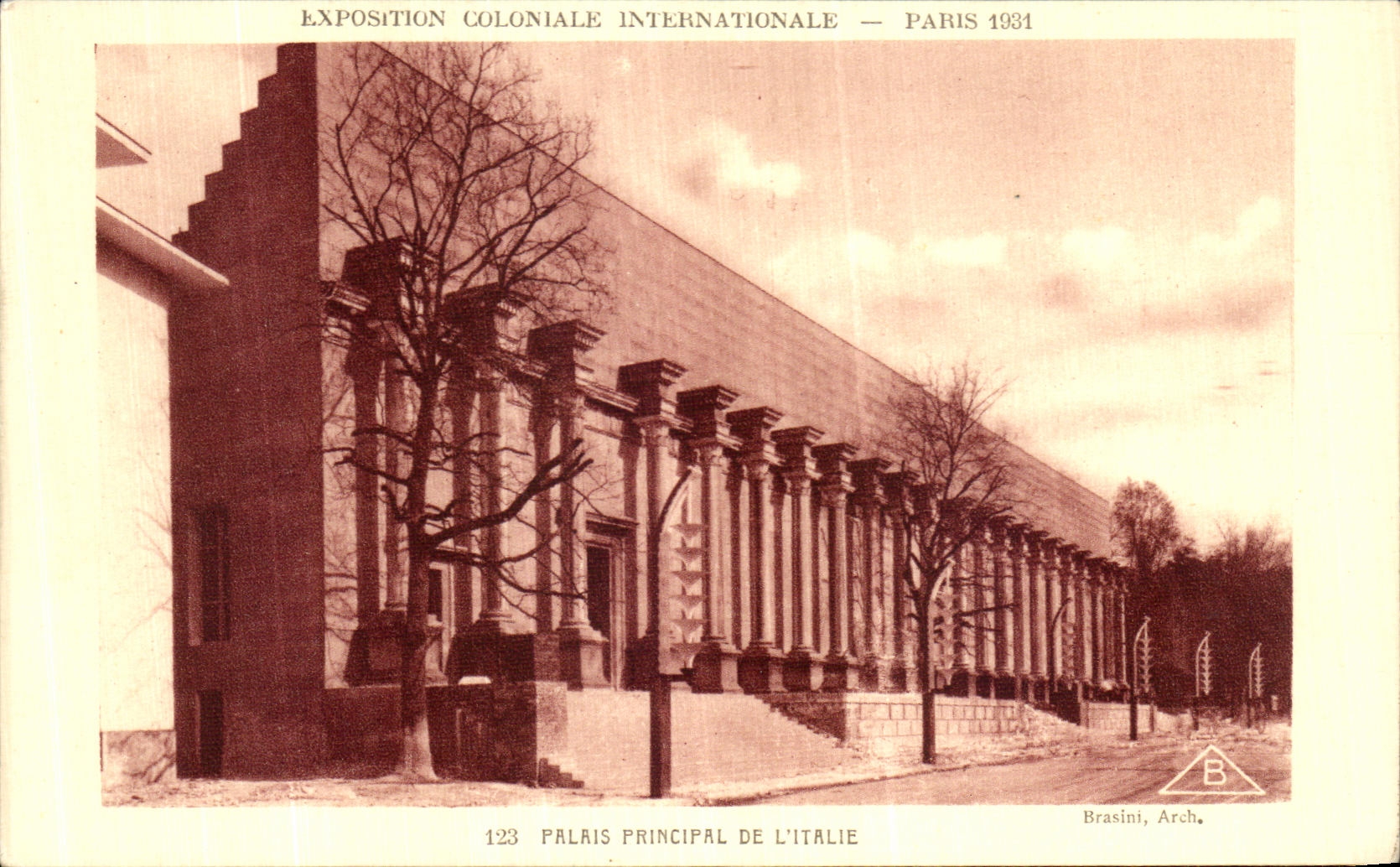 POSTAL Paris favorablemente Paris internacional colonial de la VENDIMIA 1931 paladares principales de L Italia