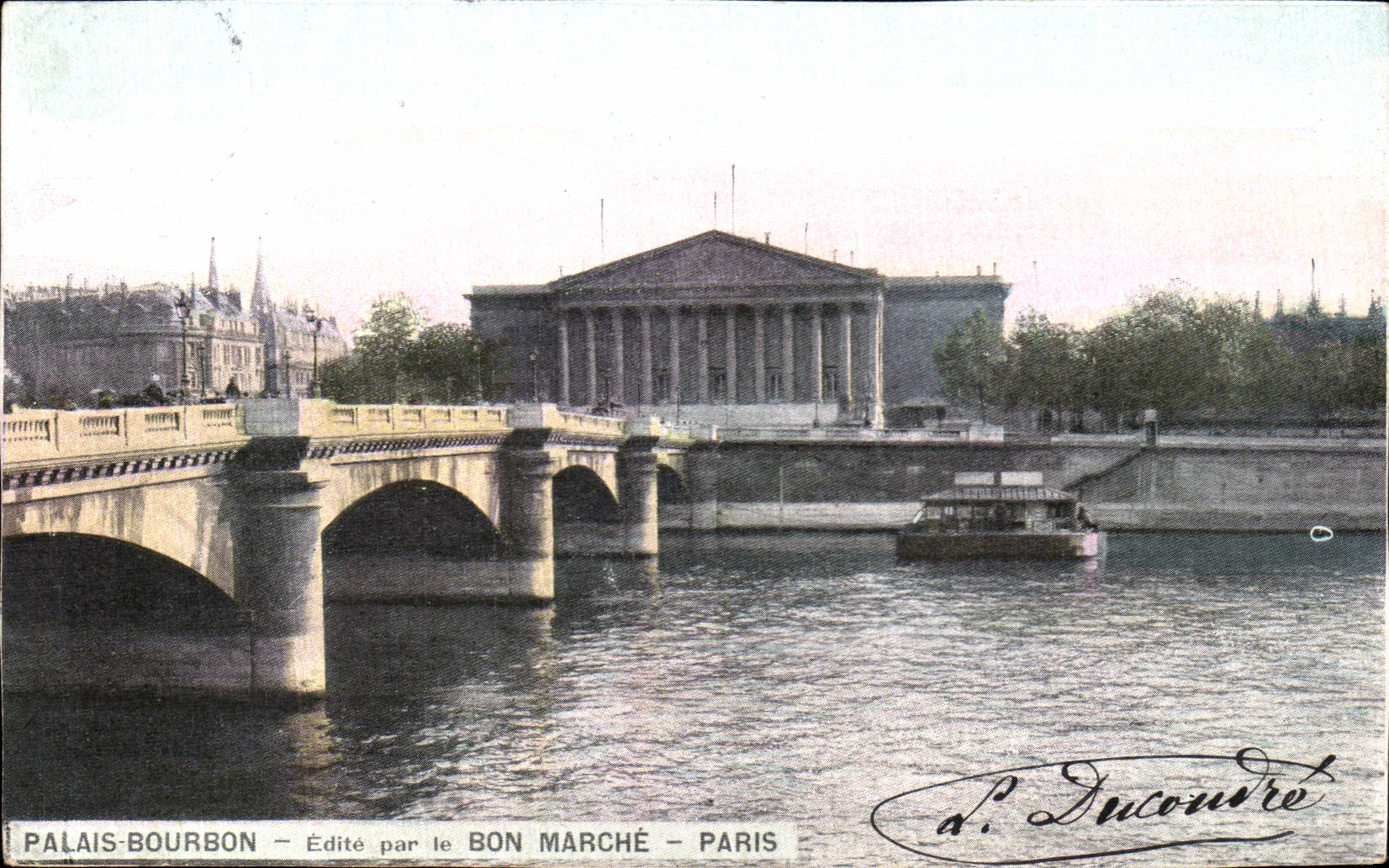 CPA Palais Bourbon Bon Marche Paris