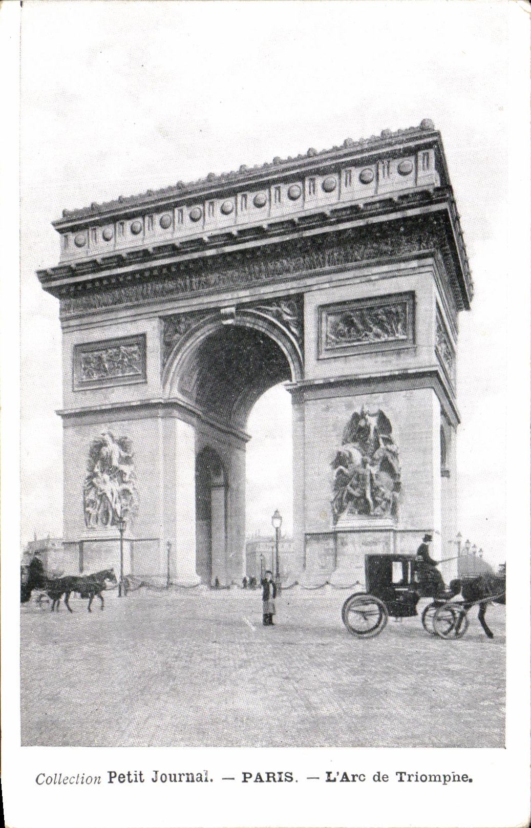 VINTAGE POSTCARD Collection Small Newspaper Paris L Arc de Triomphe