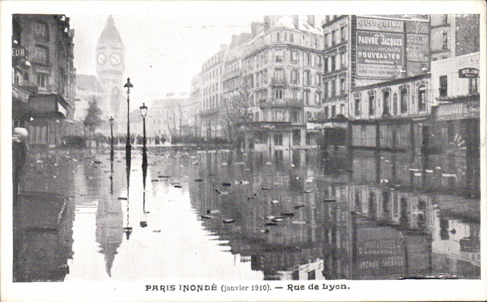 CPA Paris Inonde Rue de Lyon