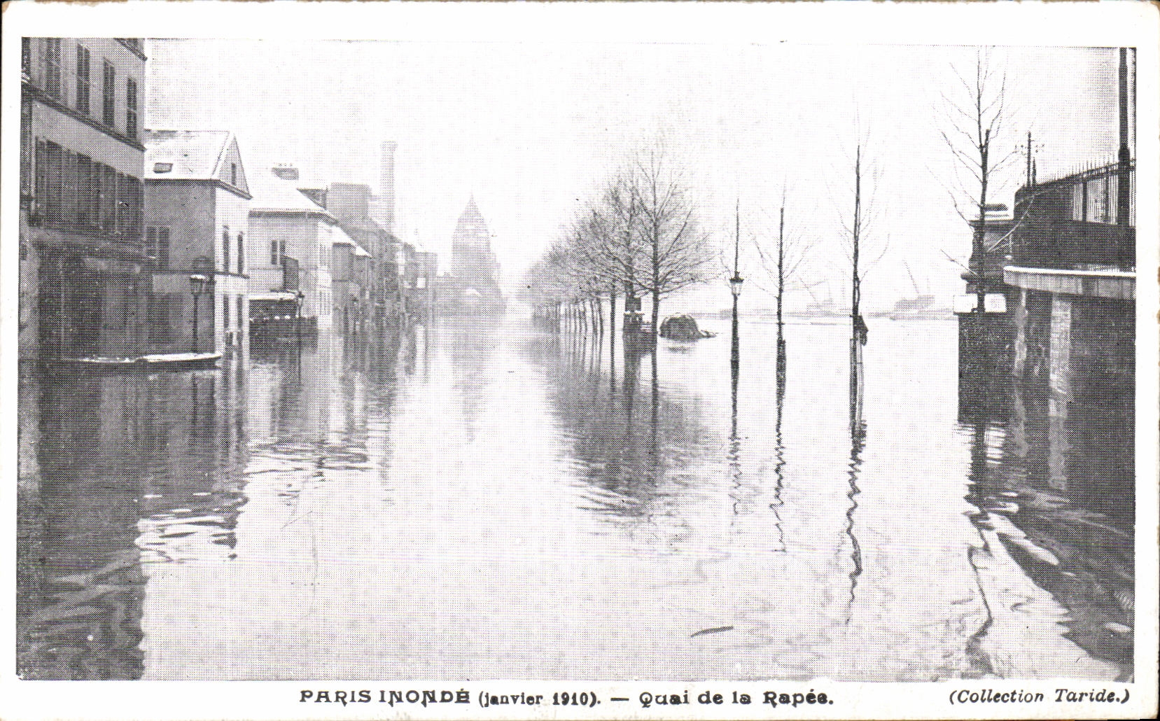 CPA Paris Inonde Quai de la Rapee
