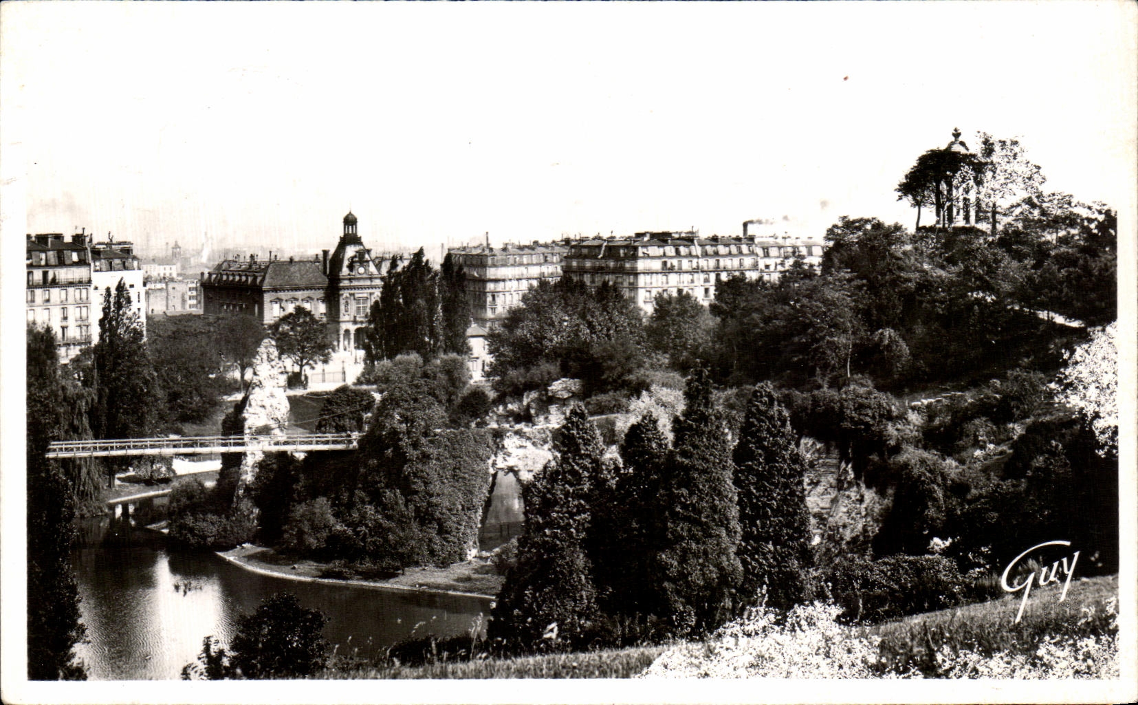 VINTAGE POSTCARD Paris And Its Wonders Panorama of the Chaumont Hillocks