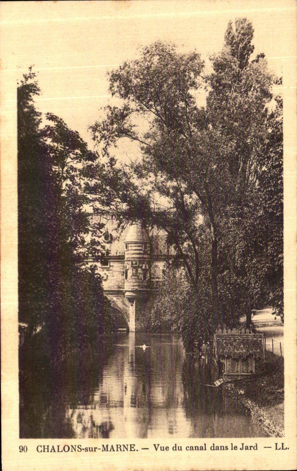 VINTAGE POSTCARD Trawl nets On the Marne Seen of Canal in Jard