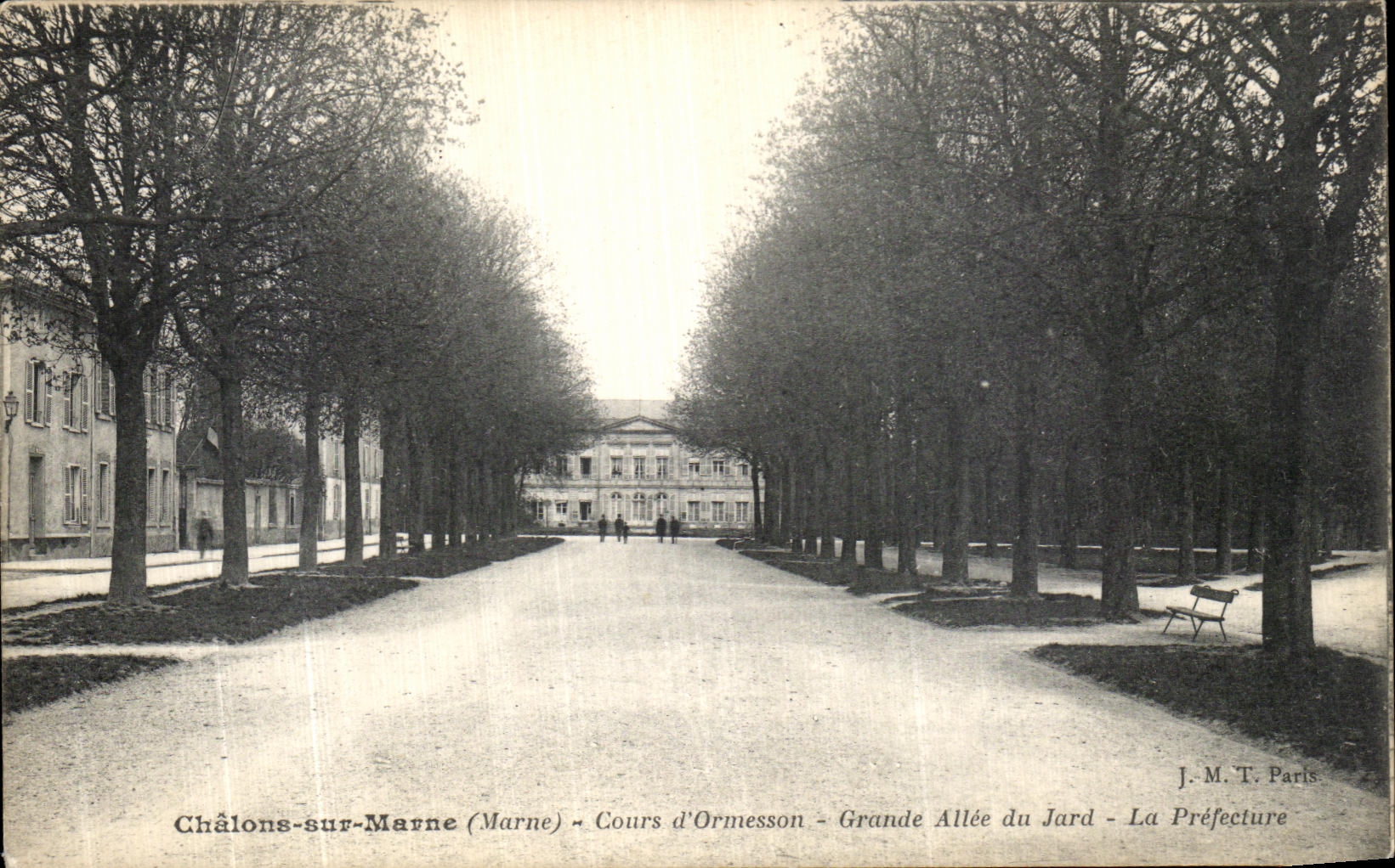 VINTAGE POSTCARD Trawl nets On the Marne Course D Ormesson Large Alley of Jard Prefecture