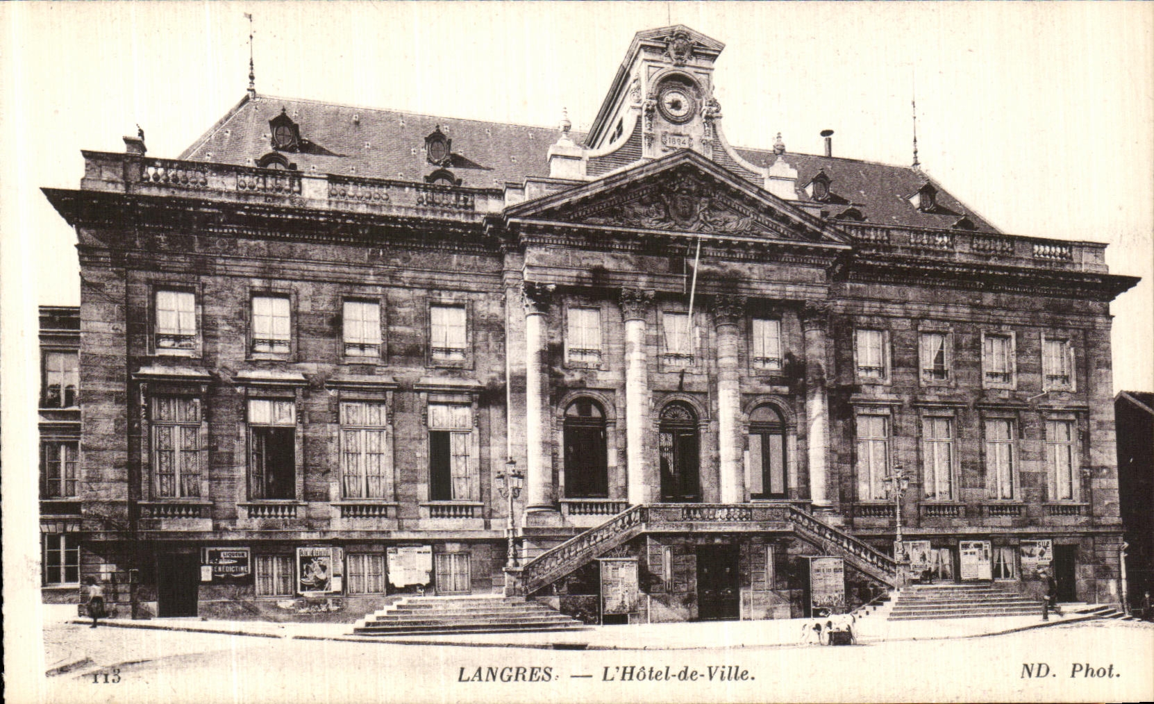 POSTAL Langres L ayuntamiento de la VENDIMIA