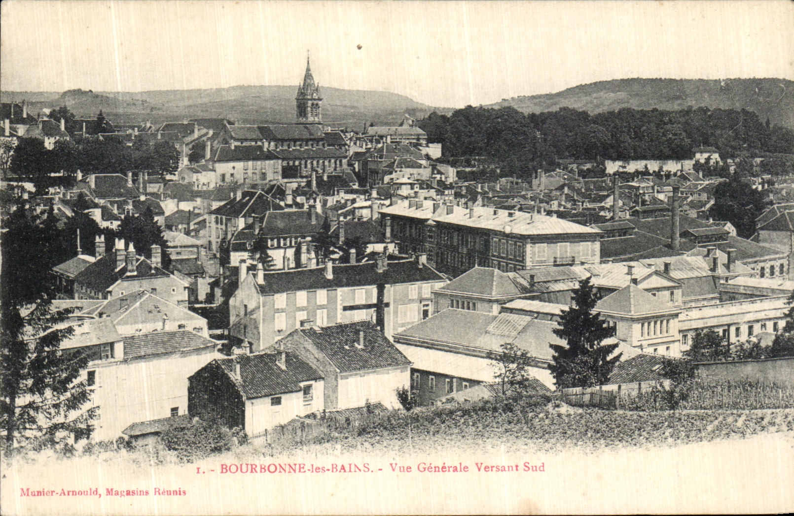 CPA Bourbonne les Bains Vue Generale Versant Sud