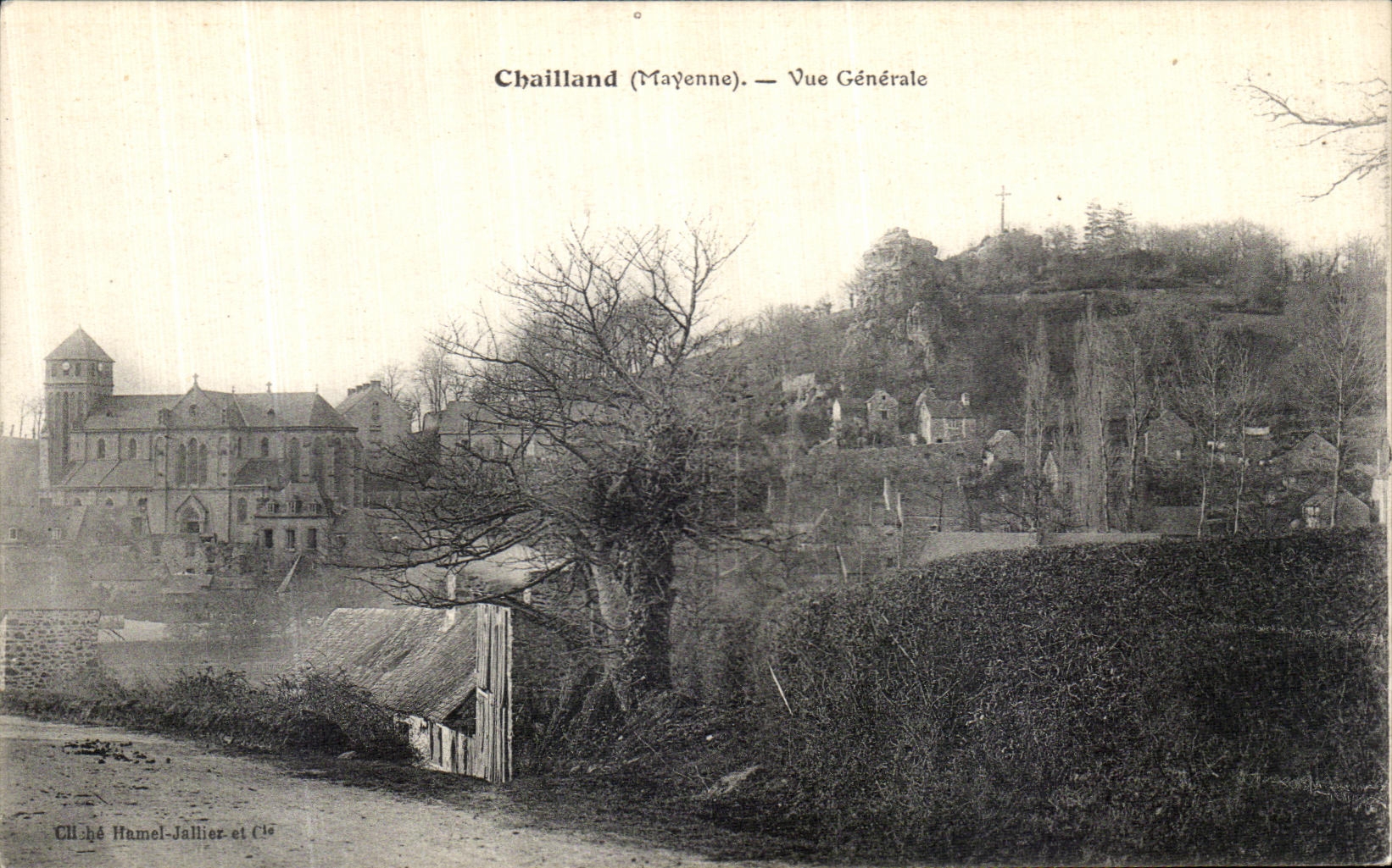 VINTAGE POSTCARD Chailland View