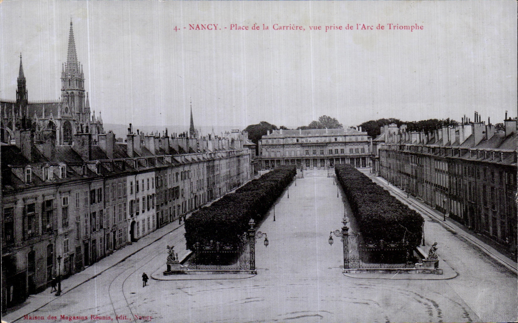 CPA Nancy Place de la Carriere vue prise de l arc de triomphe
