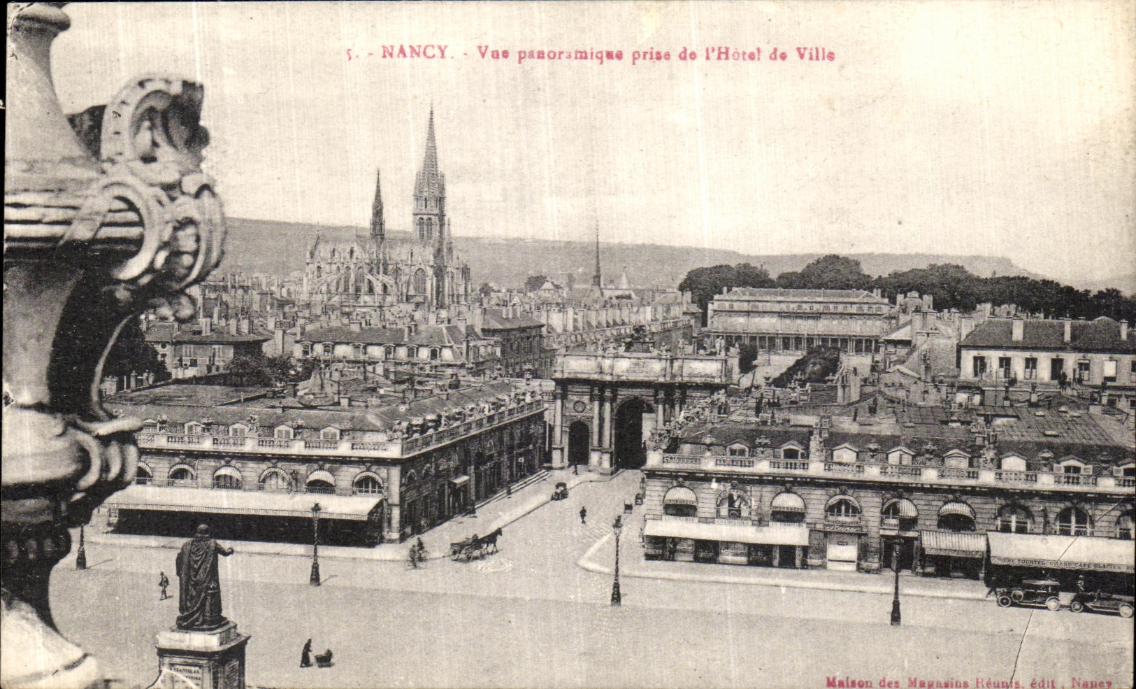 CPA Nancy Vue panoramique prise de l hotel de ville